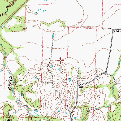 Topographic Map of Cooper Lake State Park - South Sulphur Unit, TX