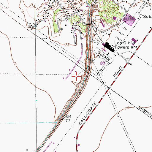 Topographic Map of Country Estates Park, TX