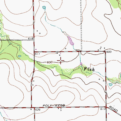 Topographic Map of Cravens Park, TX
