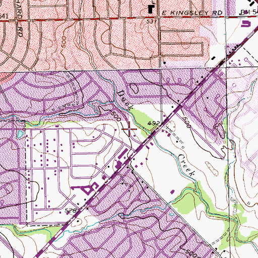 Topographic Map of Lon Wynne Park, TX