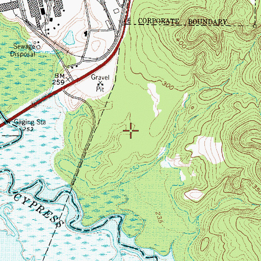 Topographic Map of Lone Star Park, TX