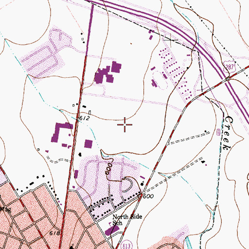 Topographic Map of Chapman Park, TX