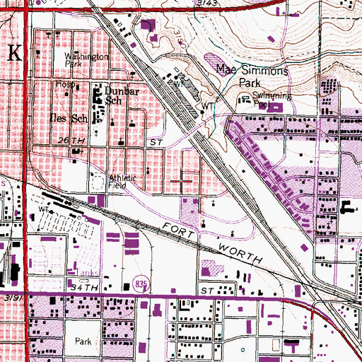 Topographic Map of Chatman Park, TX