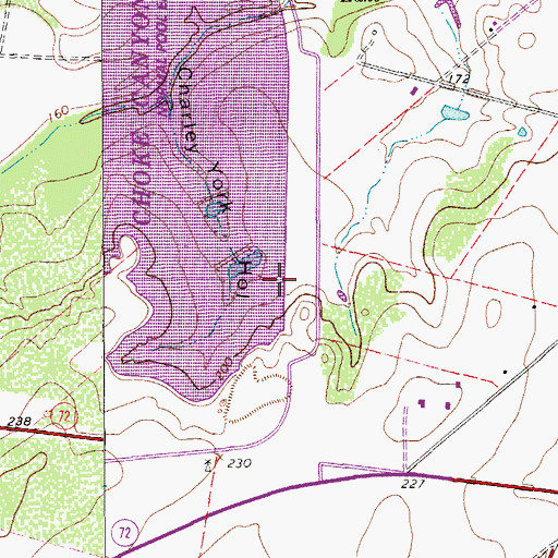 Topographic Map of Choke Canyon State Park - South Shore Unit, TX