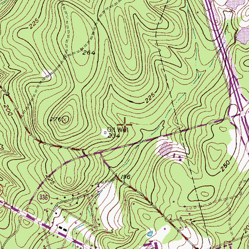 Topographic Map of Cimarron Park, TX