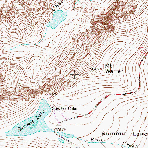 Topographic Map of Colorado Game and Fish Reserve, CO