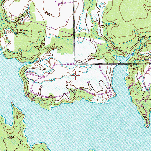 Topographic Map of Clear Spring Park, TX