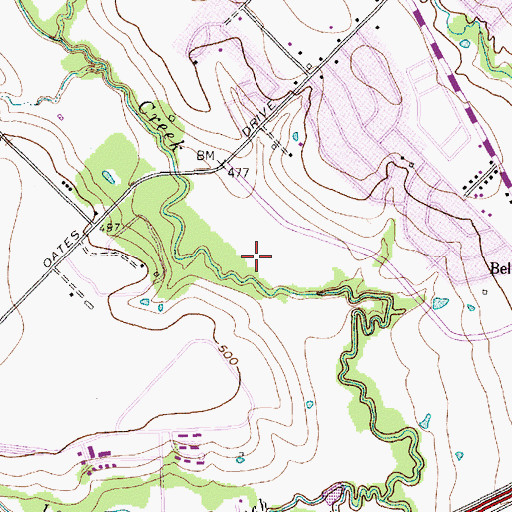 Topographic Map of Cody Park, TX