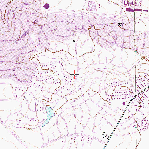 Topographic Map of Candleridge Park, TX