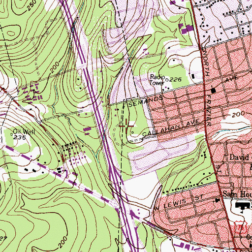 Topographic Map of Candy Cane Park, TX