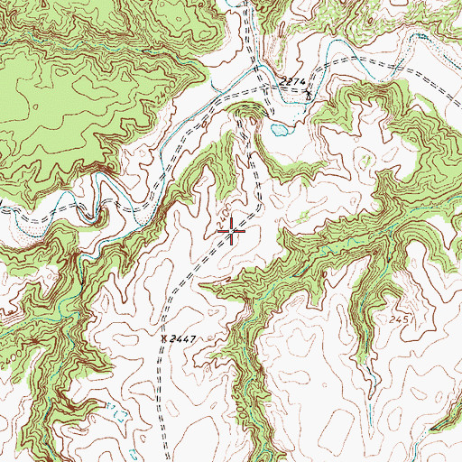 Topographic Map of Caprock Canyons State Park, TX