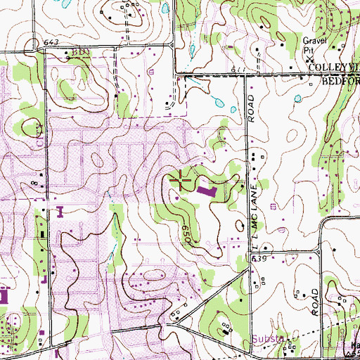 Topographic Map of Carousel Park, TX