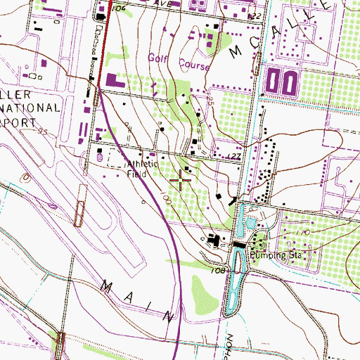 Topographic Map of Cascade Park, TX