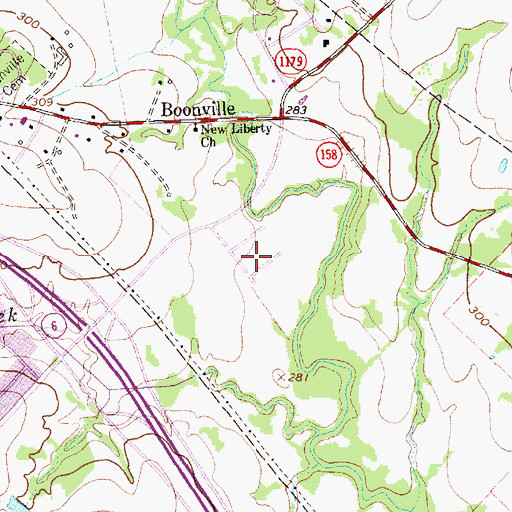 Topographic Map of Brazos County Park, TX