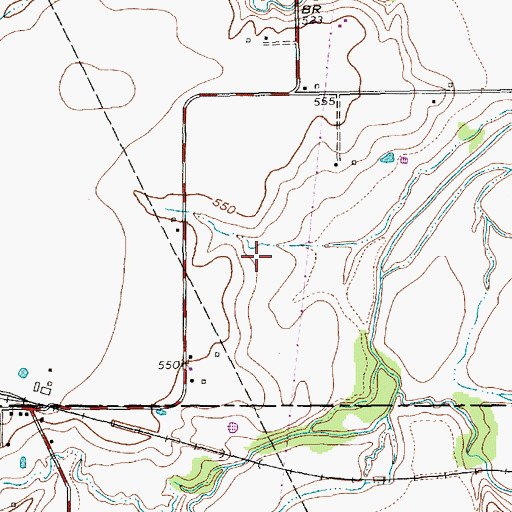 Topographic Map of Britton Park, TX