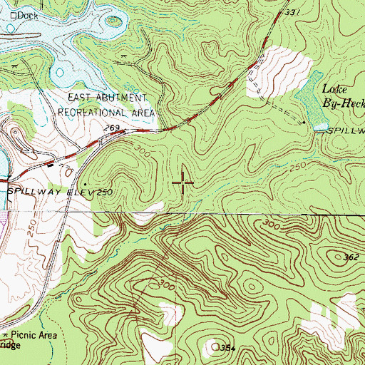 Topographic Map of Buckhorn Creek Park, TX