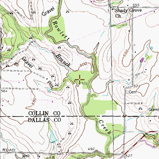 Topographic Map of Brackenridge Park, TX