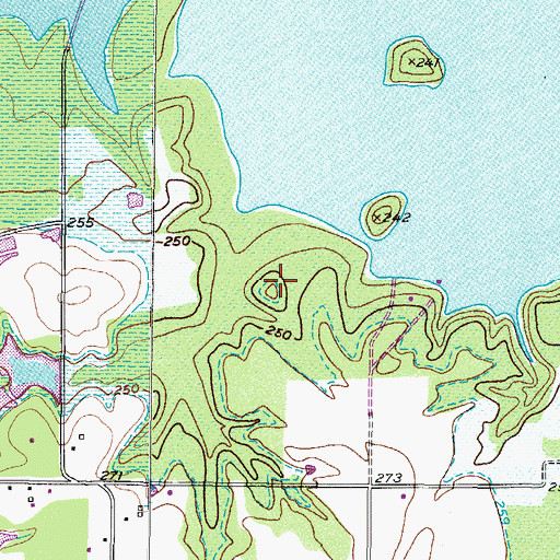 Topographic Map of Big Creek Park, TX
