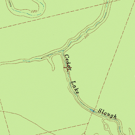 Topographic Map of Big Lake Bottom Wildlife Management Area, TX