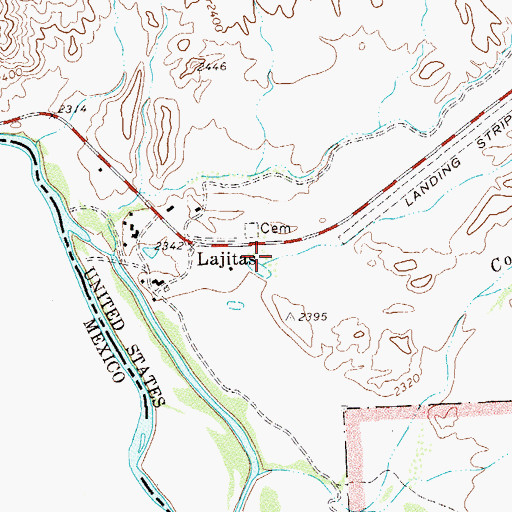 Topographic Map of Barton Warnock Environmental Education Center, TX