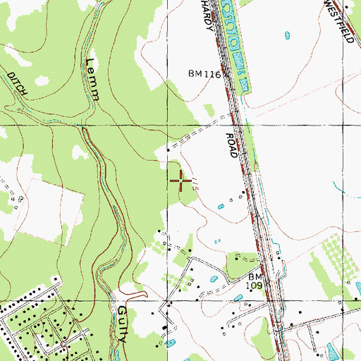 Topographic Map of Bayer Park, TX