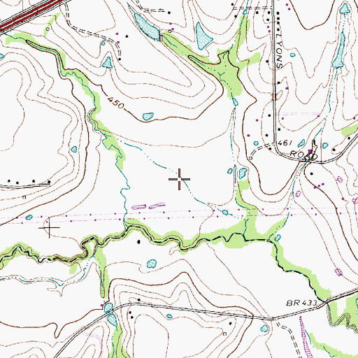 Topographic Map of Ablon Park, TX
