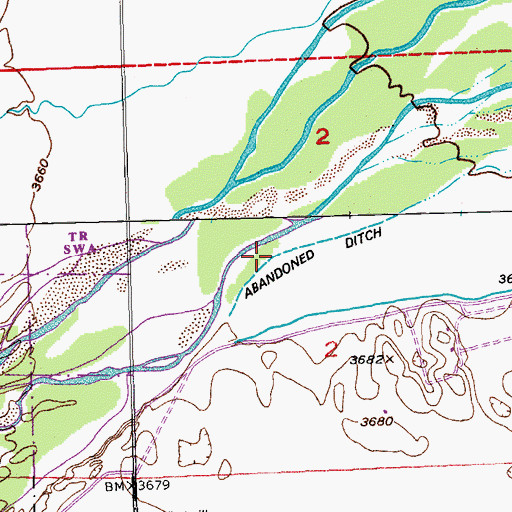 Topographic Map of Sprague Brothers Ditch, CO