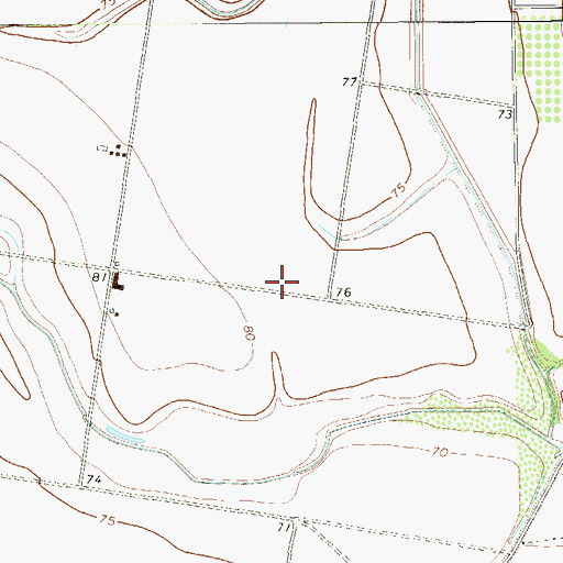 Topographic Map of Las Palomas Wildlife Management Area - Taormina Unit, TX