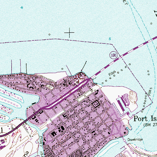 Topographic Map of Lighthouse Park, TX