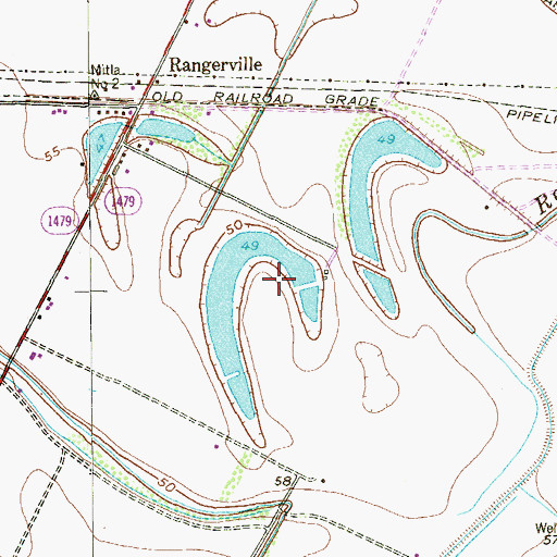 Topographic Map of Las Palomas Wildlife Management Area - Ebony Unit, TX
