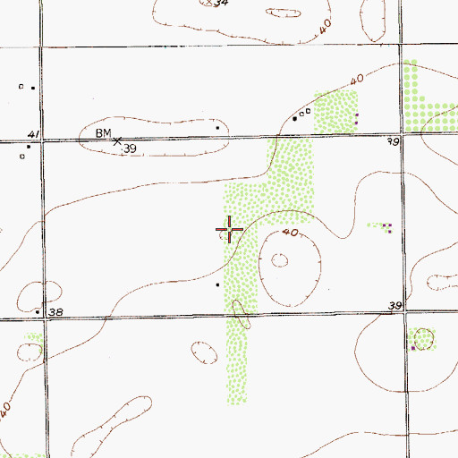 Topographic Map of Las Palomas Wildlife Management Area - Frederick Unit, TX