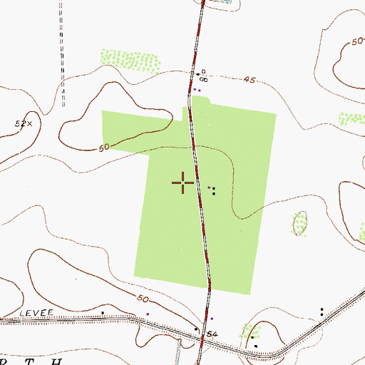 Topographic Map of Las Palomas Wildlife Management Area - Longoria Unit, TX
