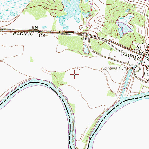 Topographic Map of Las Palomas Wildlife Management Area - Penitas Unit, TX