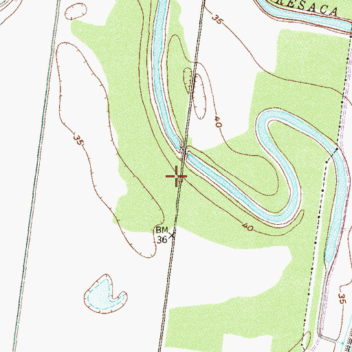 Topographic Map of Las Palomas Wildlife Management Area - Resaca de las Palomas, TX