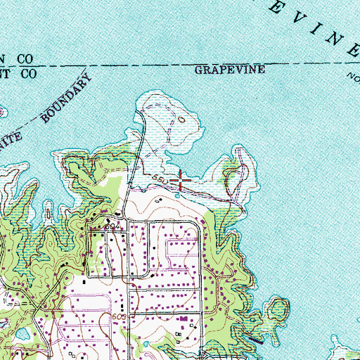Topographic Map of Lake View Park, TX