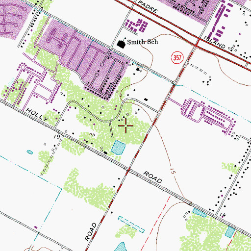 Topographic Map of Lakeview Park, TX