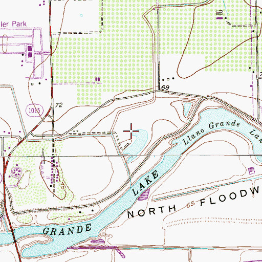 Topographic Map of Las Palomas Wildlife Management Area - Adams Unit, TX