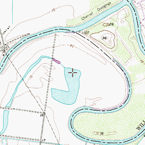 Topographic Map of Las Palomas Wildlife Management Area - Arroyo Colorado Unit, TX