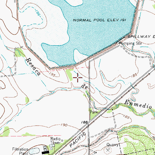 Topographic Map of Lake Alice Park, TX