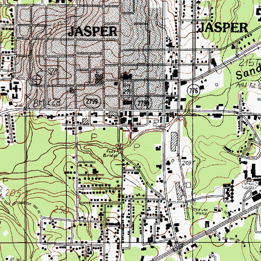 Topographic Map of Kiwanis Park, TX