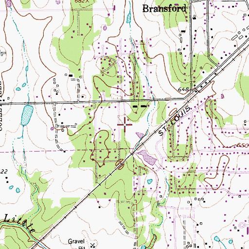 Topographic Map of L D Lockett Park, TX
