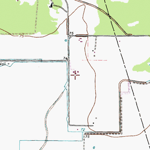Topographic Map of L T May Park, TX