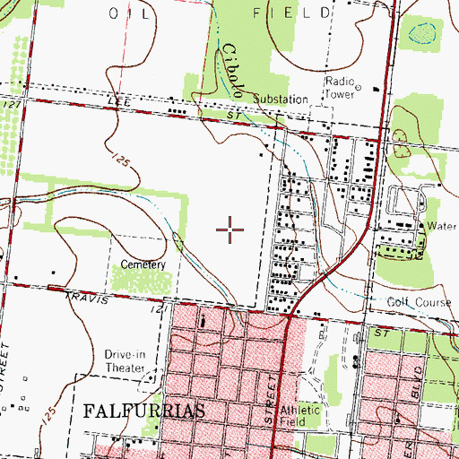 Topographic Map of La Colonia Park, TX