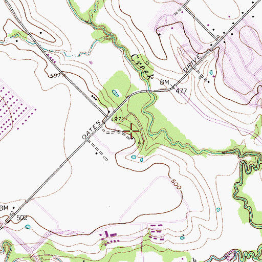 Topographic Map of John T Audobon Park, TX