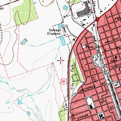 Topographic Map of Juan Garcia Park, TX