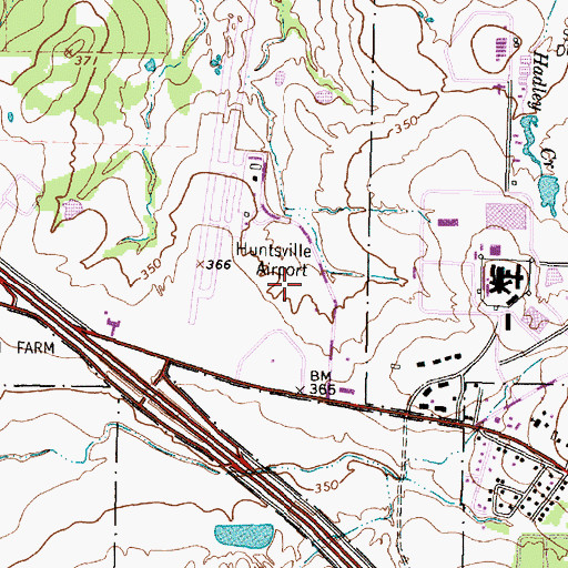 Topographic Map of Kate Barr Ross Park, TX