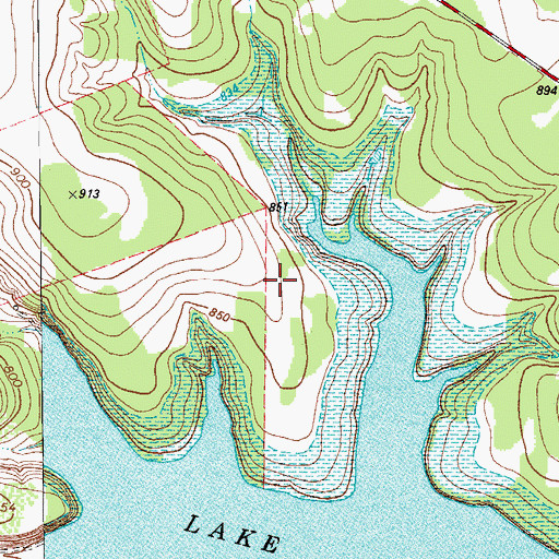 Topographic Map of Jim Hogg Park, TX