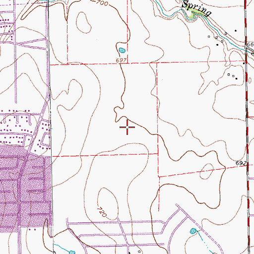 Topographic Map of Horseshoe Park, TX