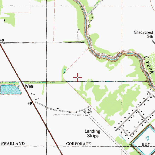 Topographic Map of Independence Park, TX