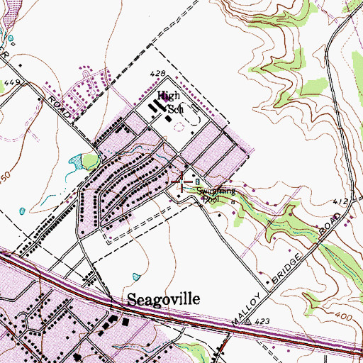 Topographic Map of Heard Park, TX